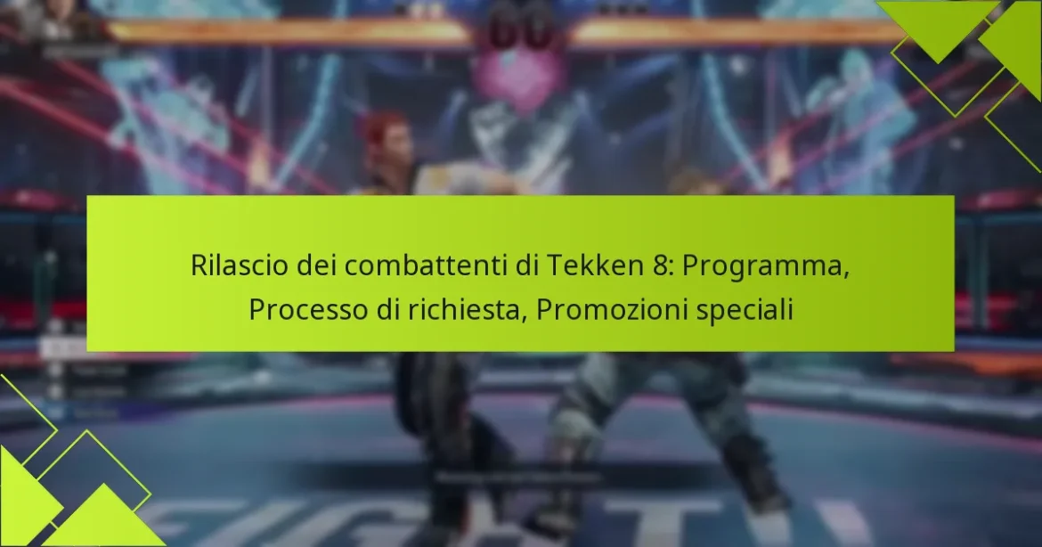 Rilascio dei combattenti di Tekken 8: Programma, Processo di richiesta, Promozioni speciali